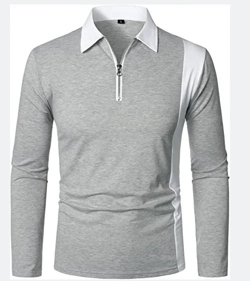 Heren Lange Mouwen Polo Shirt Padrony Zevian
