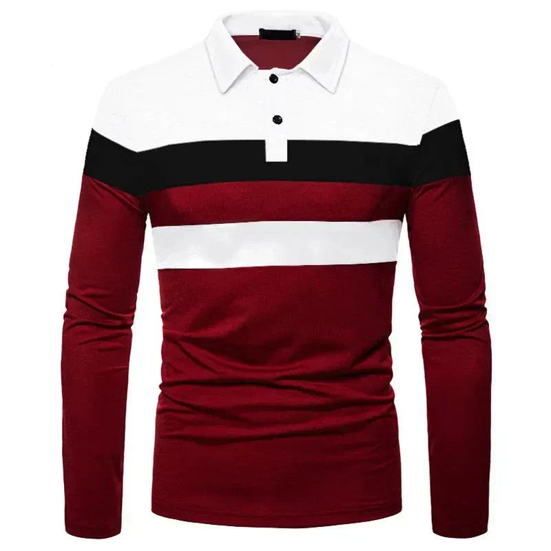 Heren Poloshirt met Lange Mouwen Slingint Zevian