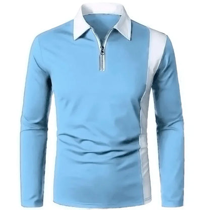 Heren Lange Mouwen Polo Shirt Padrony Zevian