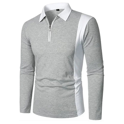 Heren Lange Mouwen Polo Shirt Padrony Zevian
