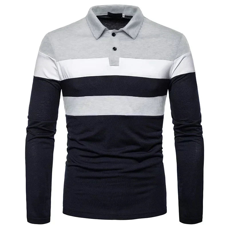 Heren Poloshirt met Lange Mouwen Slingint Zevian