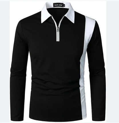 Heren Lange Mouwen Polo Shirt Padrony Zevian