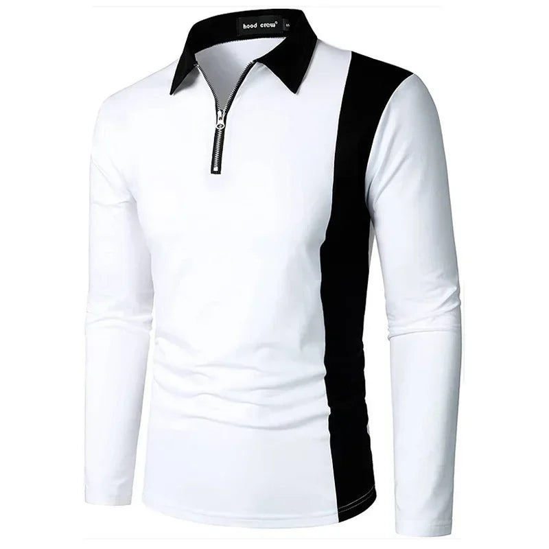 Heren Lange Mouwen Polo Shirt Padrony Zevian