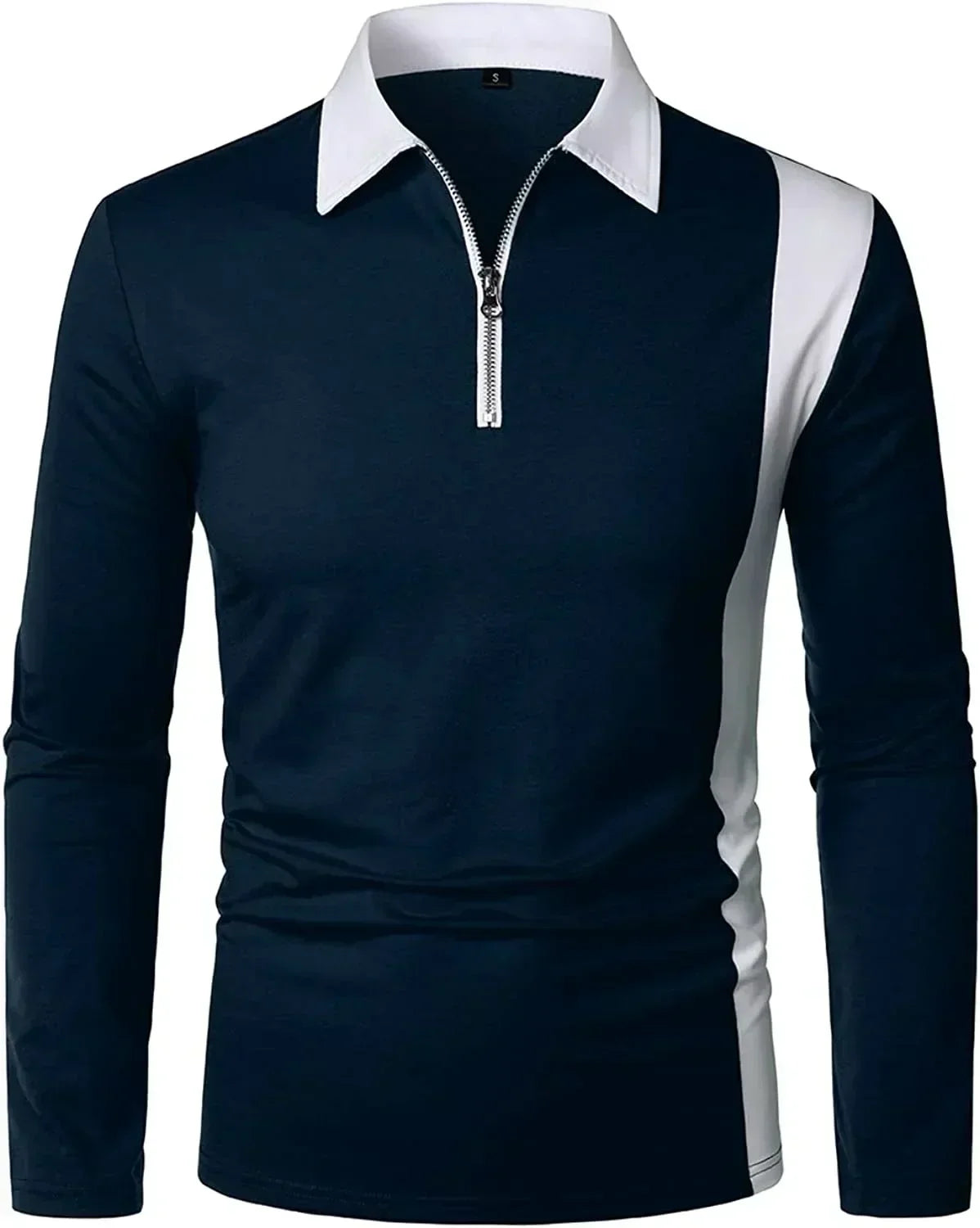 Heren Lange Mouwen Polo Shirt Padrony Zevian