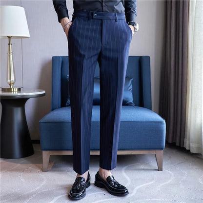 Pinstripe Pakbroek voor Heren Zevian