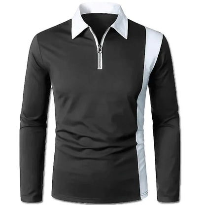 Heren Lange Mouwen Polo Shirt Padrony Zevian