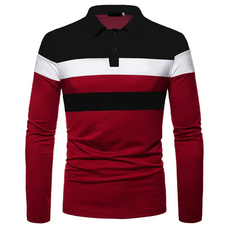 Heren Poloshirt met Lange Mouwen Slingint Zevian