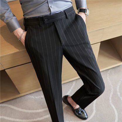 Pinstripe Pakbroek voor Heren Zevian