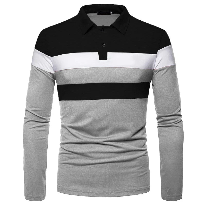 Heren Poloshirt met Lange Mouwen Slingint Zevian